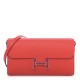 HERMES Epsom Enamel Constance Wallet To Go Rouge De Coeur Rubis