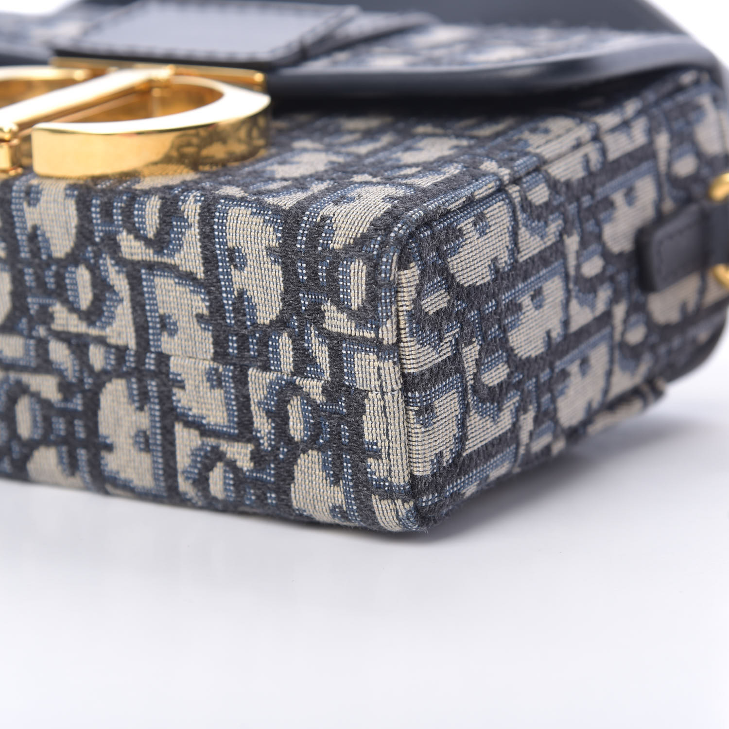 DIOR Oblique Montaigne 30 Box Bag Blue