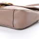 GUCCI Calfskin Matelasse Small GG Marmont Shoulder Bag Nude