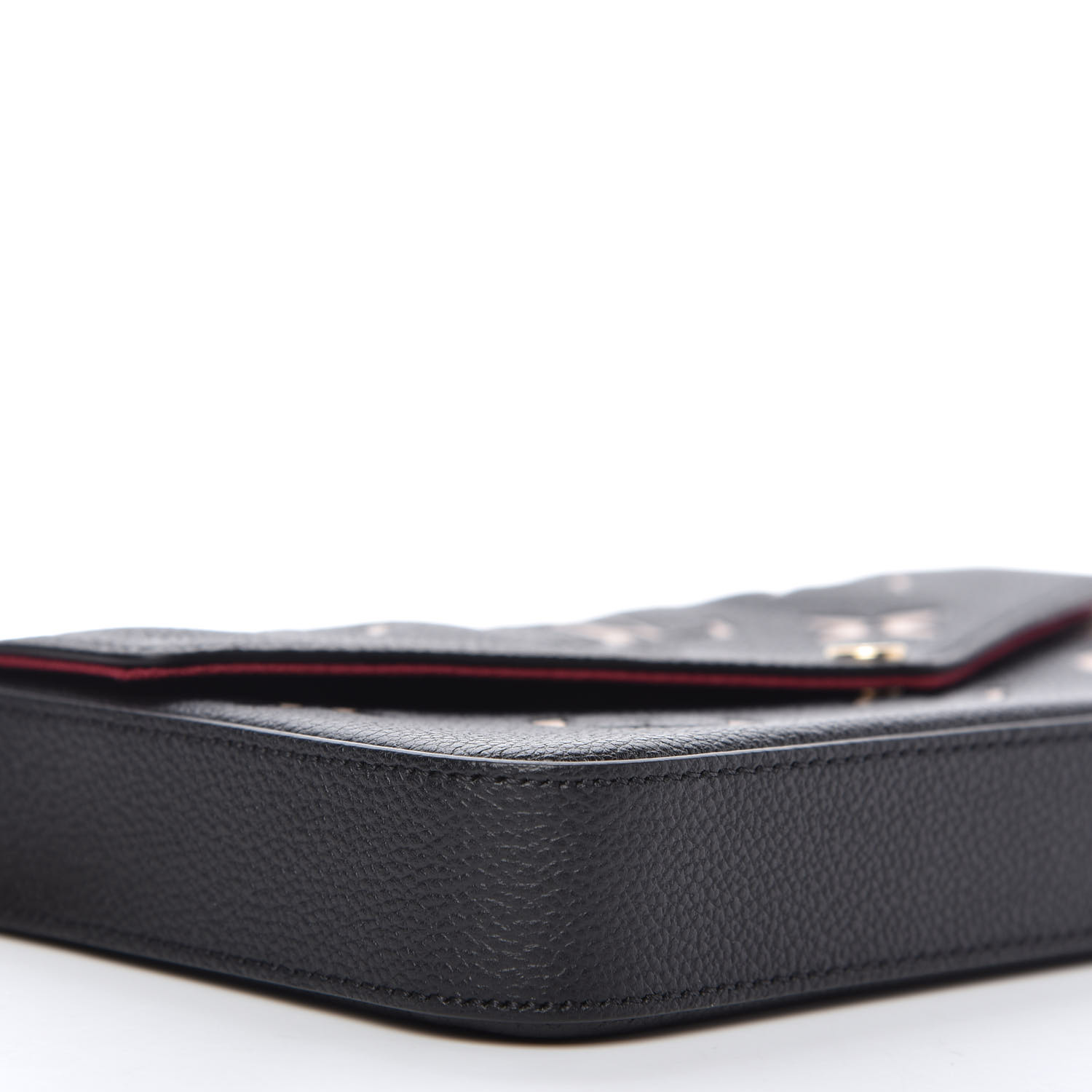 LOUIS VUITTON Empreinte Monogram Giant Felicie Pochette Black Beige